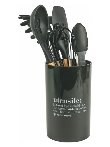 Villa d´Este 7-delige keukenhulpjesset zwart
