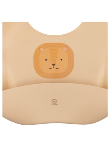 Villa d´Este Silikon-Lätzchen "Lion" in Beige - (L)25,5 cm