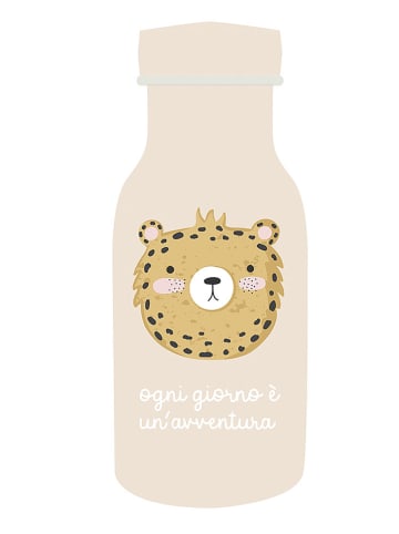 Villa d´Este Butelka termiczna "Cheetah" w kolorze kremowo-jasnobrązowym - 420 ml