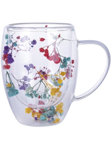 Villa d´Este Teeglas "Flowers" in Bunt - 300 ml