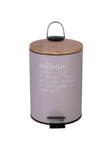 Villa d´Este Kosz "Viktionary" w kolorze szarym na śmieci - 3 l