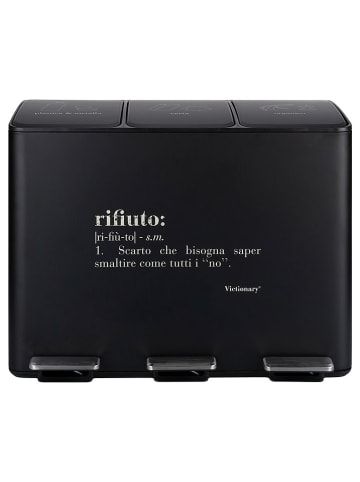 Villa d´Este Pedaalemmer "Victionary" zwart - 3x 15 l