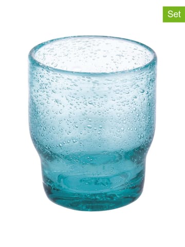 Villa d´Este Szklanki (6 szt.) "Unico" w kolorze błękitnym - 325 ml