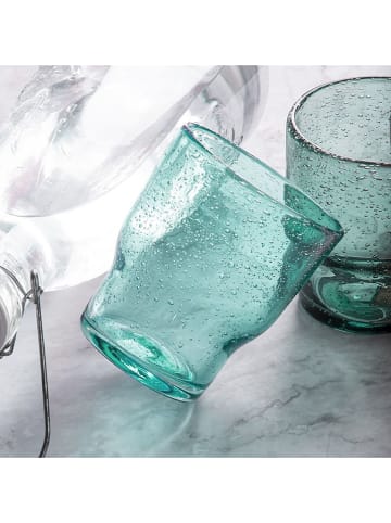 Villa d´Este 6-delige set: waterglazen "Unico" lichtblauw - 325 ml