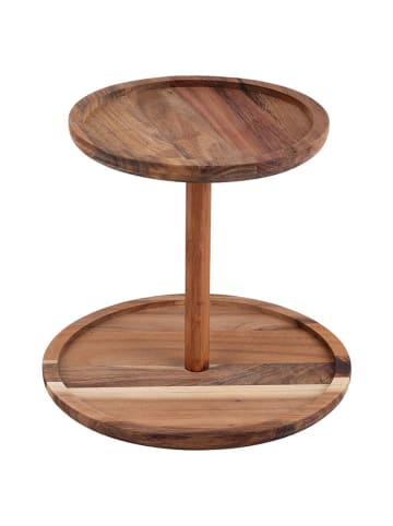 Villa d´Este Etagere "Woody" in Braun - (H)22 x Ø 25 cm