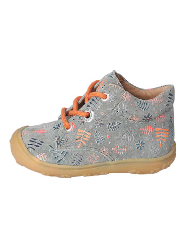 PEPINO Leren loopleerschoenen "Dots" grijs