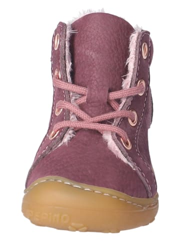 PEPINO Leren boots "Georgie" paars/lichtroze