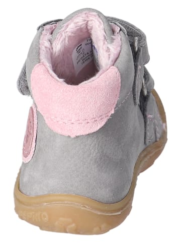 PEPINO Leren loopleerschoenen "Gedo" grijs/lichtroze