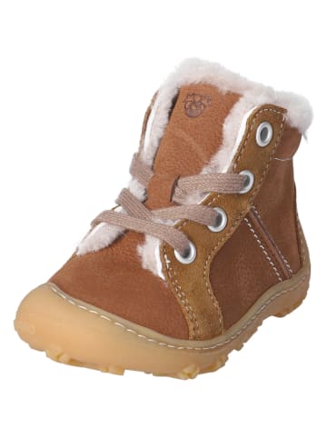 PEPINO Leder-Boots "Elia" in Hellbraun