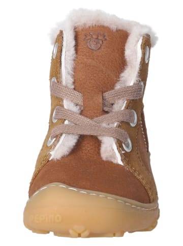 PEPINO Leder-Boots "Elia" in Hellbraun