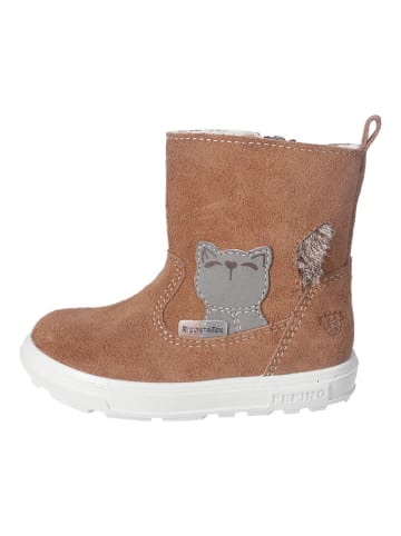 PEPINO Leder-Winterstiefel "Corina-S" in Hellbraun