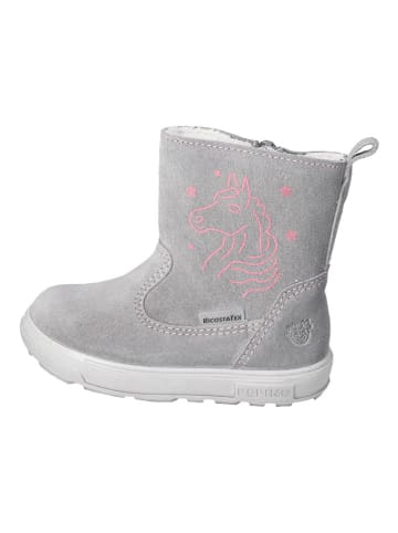 PEPINO Leder-Winterstiefel "Cosa S" in Grau