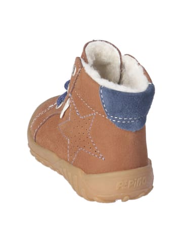 PEPINO Leren winterboots "Denny" lichtbruin