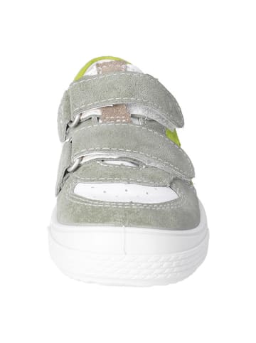 Ricosta Leren sneakers grijs/geel