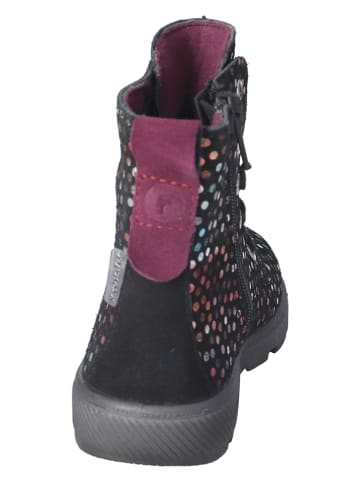 Ricosta Leder-Boots "Anni" in Schwarz/ Bunt