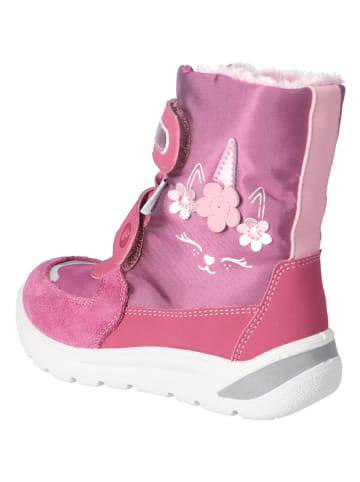 Ricosta Leren winterlaarzen "Gaia" roze