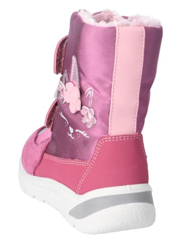 Ricosta Leren winterlaarzen "Gaia" roze