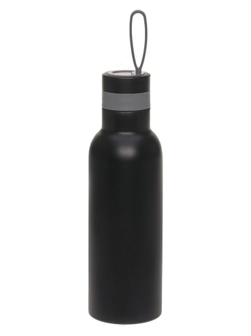 Lässig Edehlstahl-Trinkflasche "Bold" in Schwarz - 750 ml