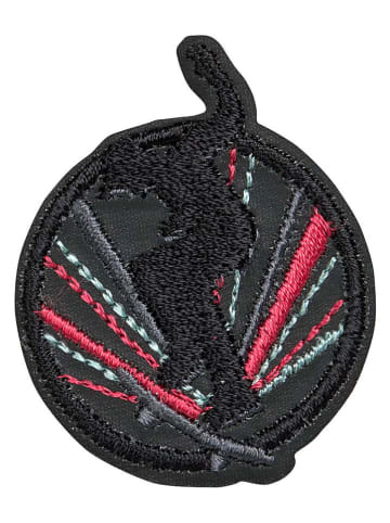 Lässig Textil-Sticker "Skater" in Schwarz
