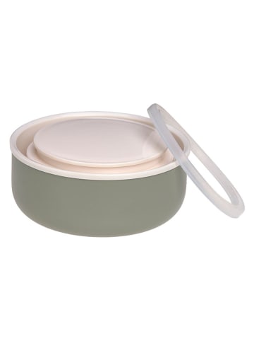 Lässig Thermohouder "Happy Prints" groen - 350 ml
