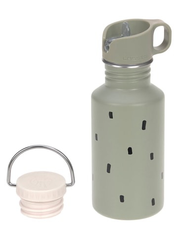 Lässig Edelstahl-Trinkflasche "Happy Prints" in Grün - 500 ml