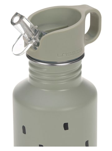 Lässig Edelstahl-Trinkflasche "Happy Prints" in Grün - 500 ml