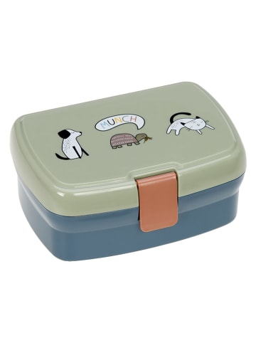 Lässig Lunchbox "Happy Prints" in Beige - (L)17 x (B)13 x (H)7 cm