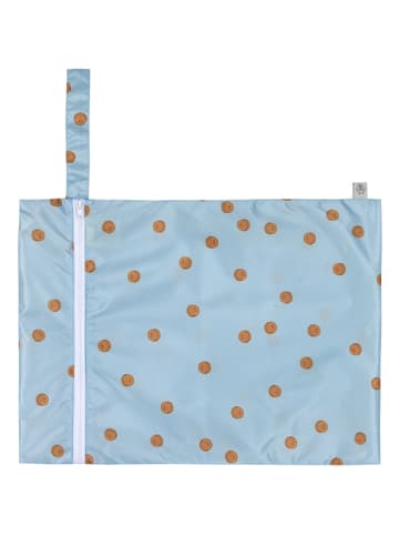 Lässig 2er-Set: Wickeltaschen ''Happy Rascals Smile'' in Blau/ Creme - (L)29 x (B)40 cm