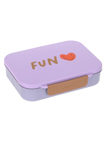 Lässig Lunchbox "Little Gang - Heart" paars - (B)21 x (H)5 x (D)17 cm