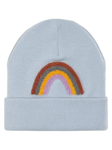 Lässig Wollbeanie "Little Gang Rainbow" in Hellblau