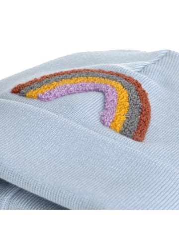 Lässig Wollbeanie "Little Gang Rainbow" in Hellblau