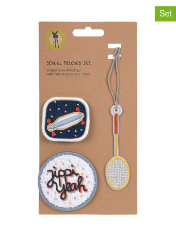 Lässig 3er-Set: Patches "Sport" in Dunkelblau/ Weiß/ Gelb