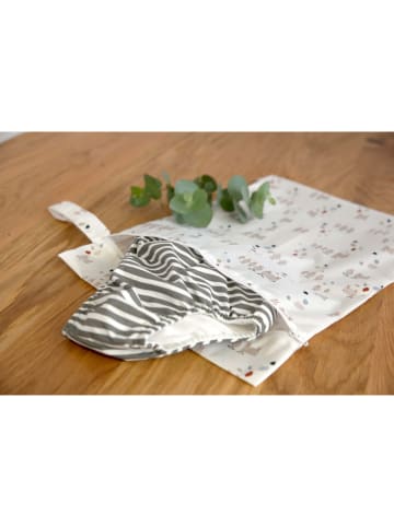 Lässig 2er-Set: Wickeltaschen "Tiny Farmer Dots/Sheep" in Creme - (L)29 x (B)40 cm