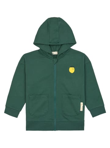 Lässig Sweatjacke in Grün