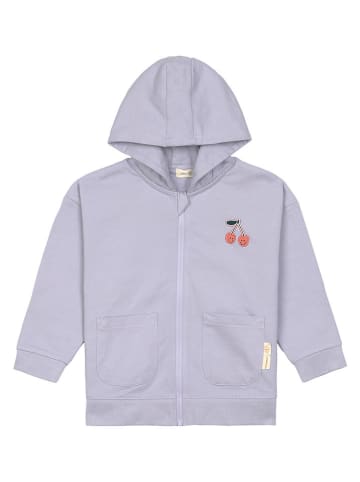 Lässig Sweatjacke in Lila