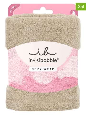 Invisibobble 2-delige set: haardoeken beige