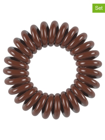 Invisibobble 2er-Set: Spiral-Haarbänder in Braun - á 3 Stück