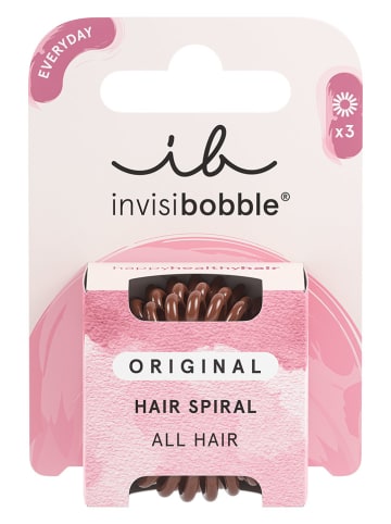 Invisibobble 2er-Set: Spiral-Haarbänder in Braun - á 3 Stück