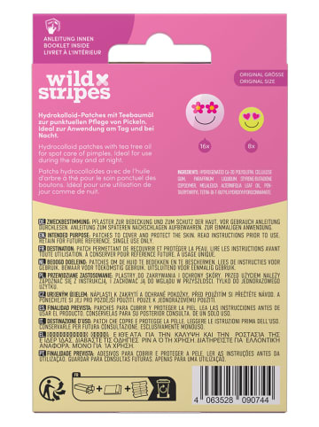 Wild Stripes 4er-Set: Anti-Pickel-Patches "Smile Prevent" - je 24 Stück