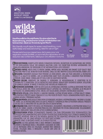 Wild Stripes 4er-Set: Mundpflaster "Wild Stripes Mouth Patches Sunset" in Bunt - je 20 Stück
