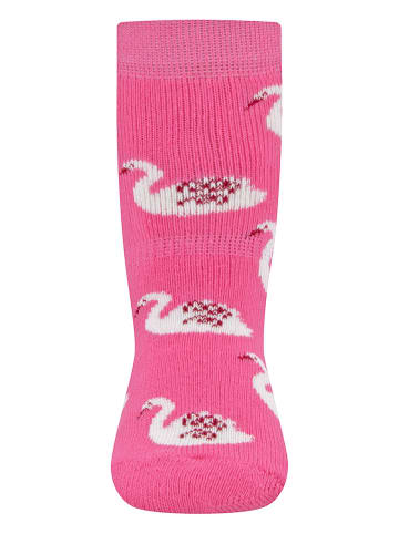 ewers ABS-Socken "SoftStep Schwan" in Pink