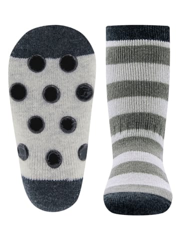 ewers 2er-Set: ABS-Socken in Grau/ Dunkelblau