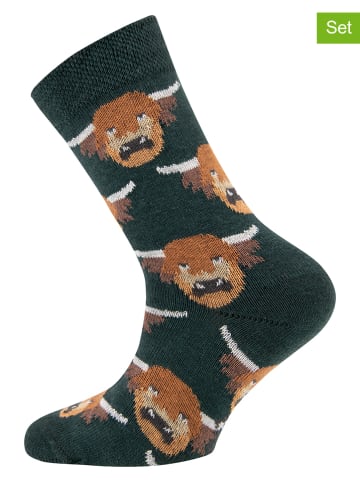 ewers 3er-Set: Socken in Schwarz/ Gelb/ Grün