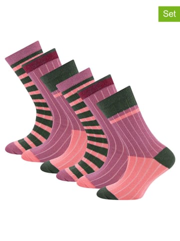 ewers 6er-Set: Socken in Lila/ Rosa