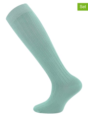 ewers 2er-Set: Kniestrümpfe in Hellblau