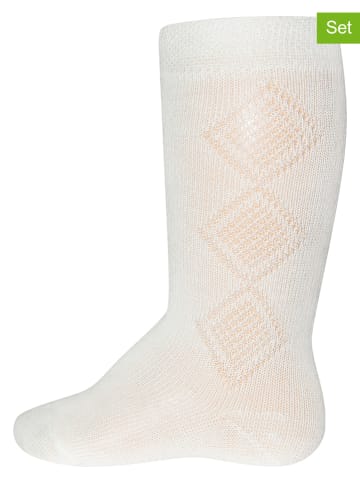 ewers 2er-Set: Kniestrümpfe in Weiß