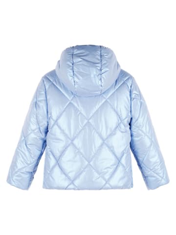 No-No Winterjas "Button" lichtblauw