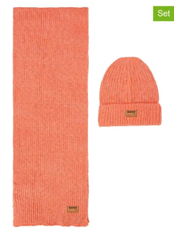 No-No 2tlg. Set "Raya" - Mütze und Schal in Orange