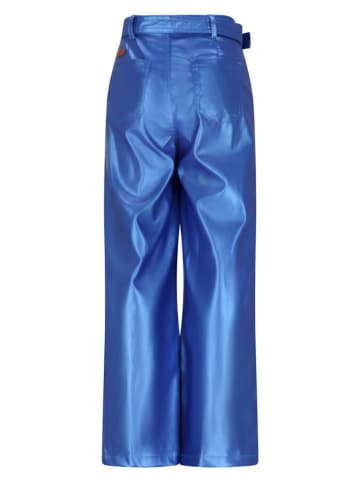 No-No Spodnie "Simona" w kolorze niebieskim ze skóry syntetycznej