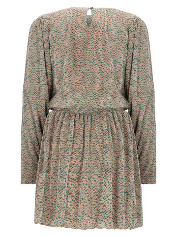 No-No Kleid "Miron" in Beige/ Grün